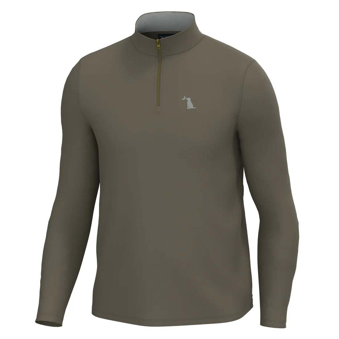 Local Boy | Bentley Quarter-Zip in Dark Tan