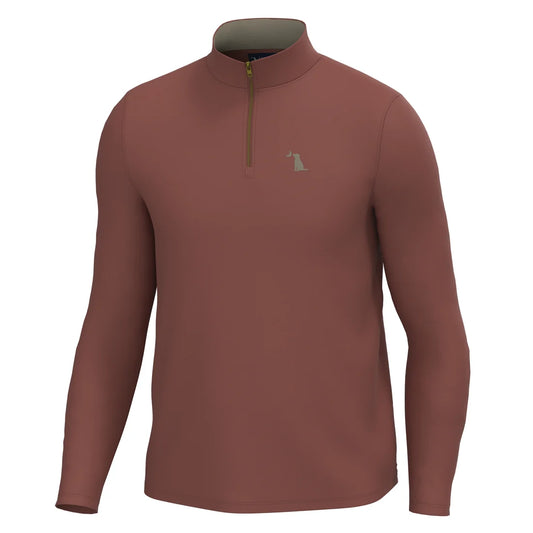 Local Boy | Bentley Quarter-Zip in Mahogany