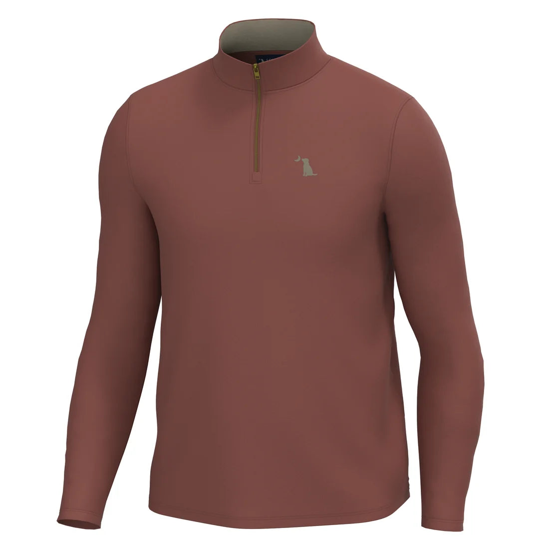 Local Boy | Bentley Quarter-Zip in Mahogany