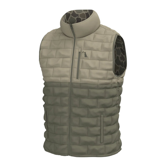 Local Boy | Duck Down Vest in Brush Camo