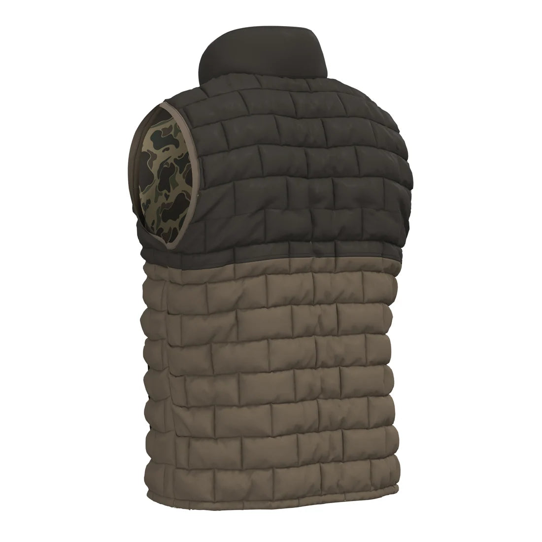 Local Boy | Duck Down Vest in Retro Camo
