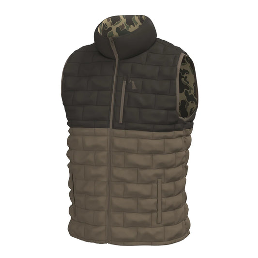 Local Boy | Duck Down Vest in Retro Camo