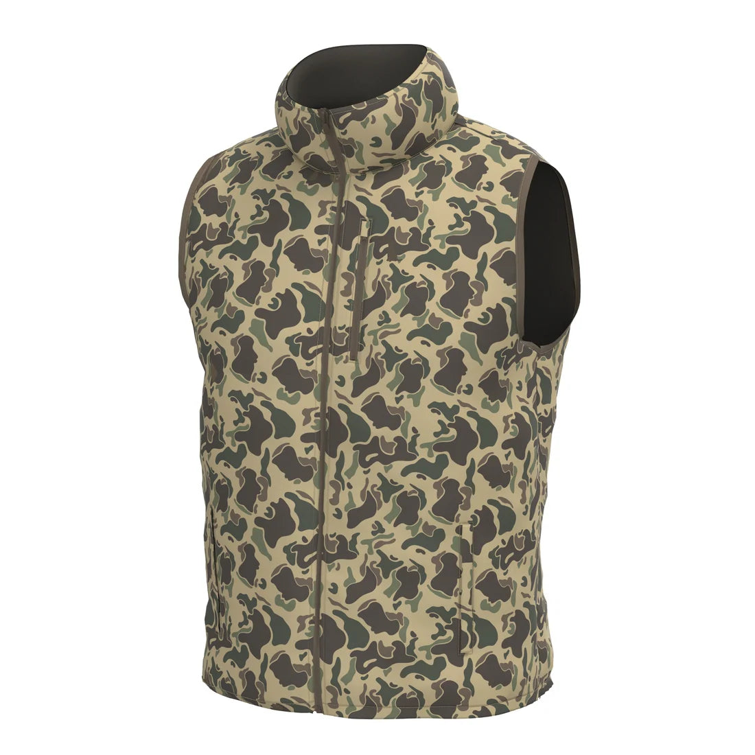 Local Boy | Duck Down Vest in Retro Camo