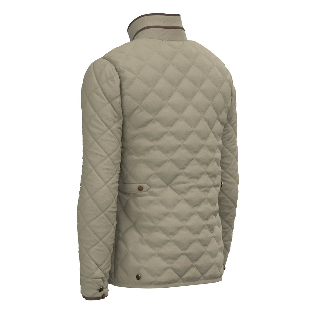 Local Boy | Diamond Quilted Jacket in Beige