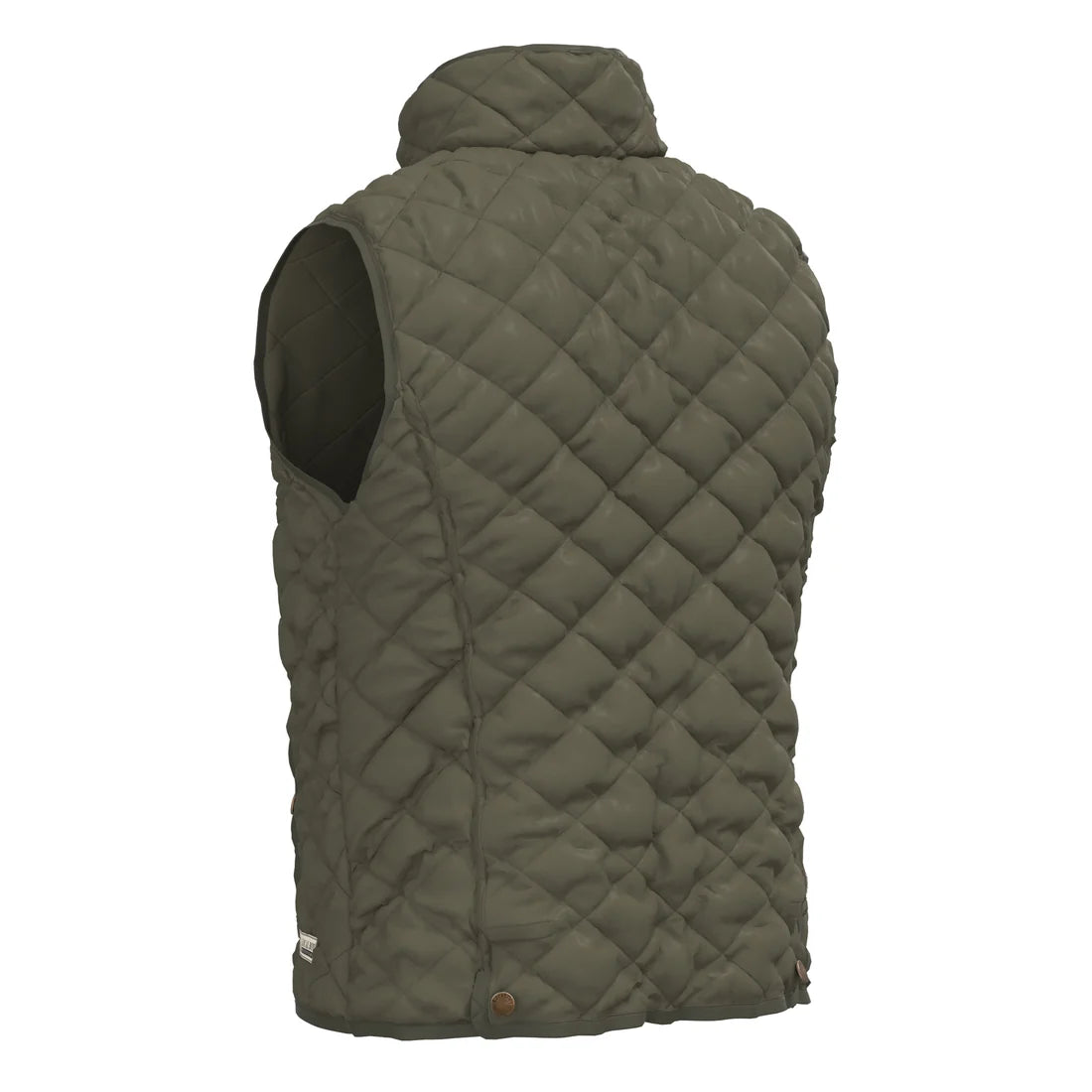 Local Boy | Youth Diamond Quilted Vest in Cedar