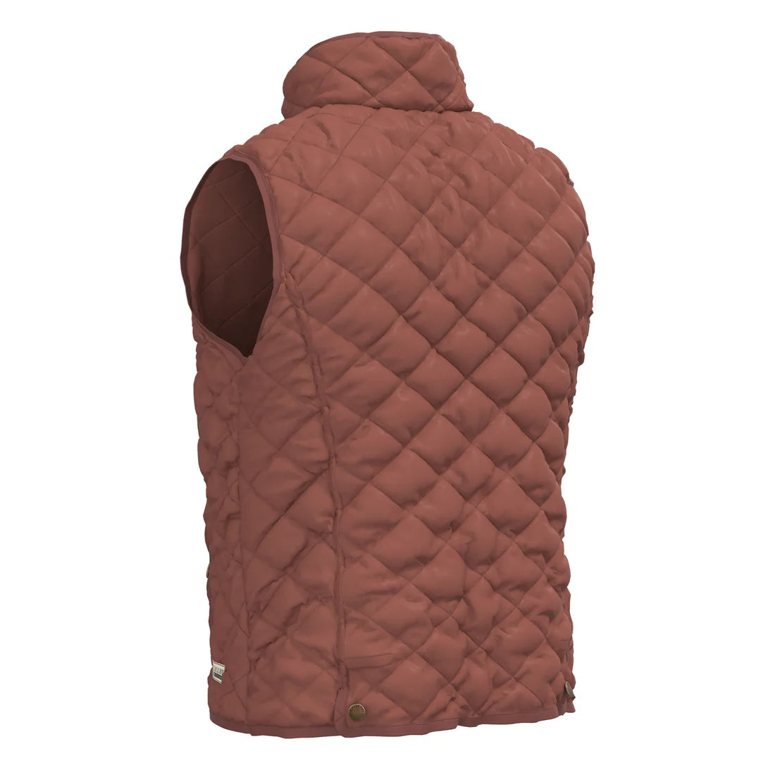 Local Boy | Diamond Quilted Vest in Mahogany