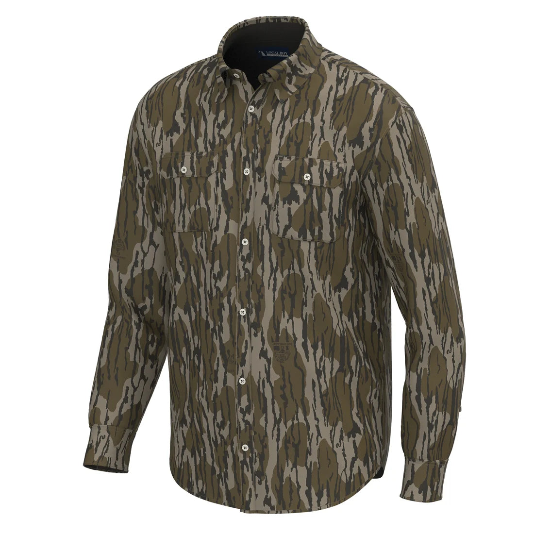 Local Boy | Camo Button Up in Original Bottomland