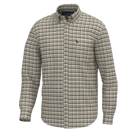Local Boy | Youth Scott Dress Shirt in Sand/Rust/Navy