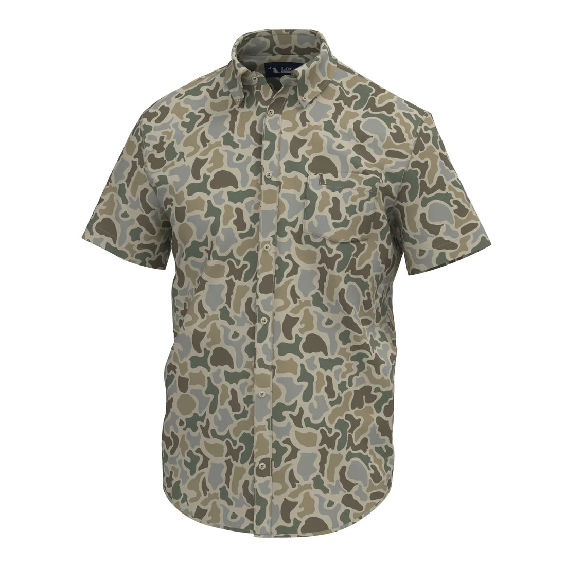 Local Boy | Lowcountry SS Button Down in Localflage Sand