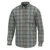 Local Boy | Powers Stretch Flannel in Moss Gray/ Smoky Teal/ Silver