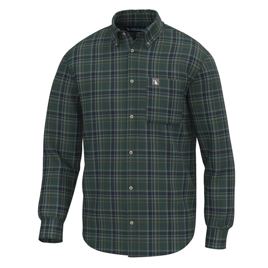 Local Boy | Youth Powers Stretch Flannel in Spruce/Navy/Copper