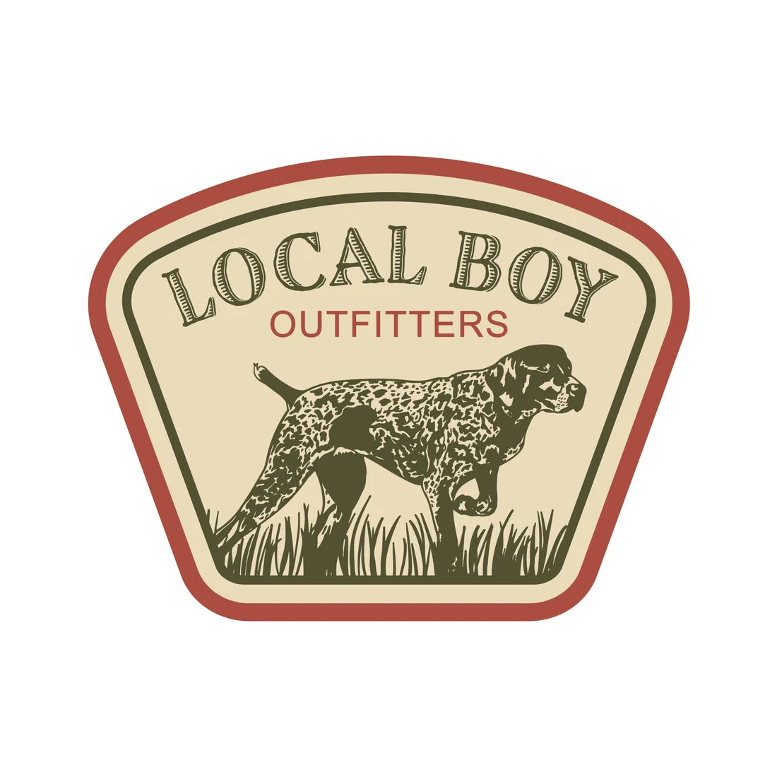 Local Boy | GSP Badge Decal in Cream