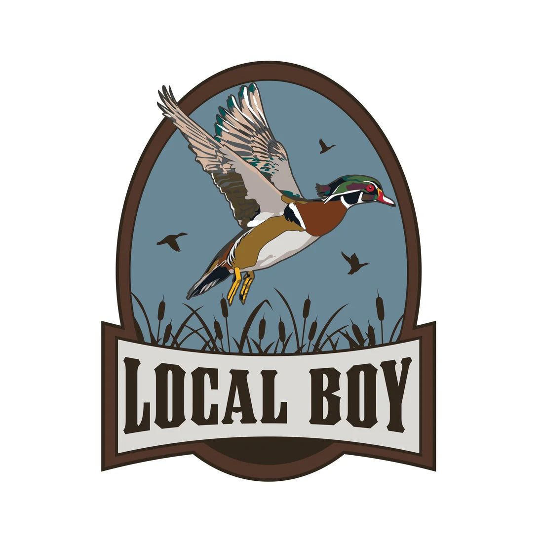 Local Boy | Swamp Duck Decal in Slate