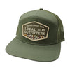 Local Boy | Vintage Established Badge & Panel Hat in Dark Green