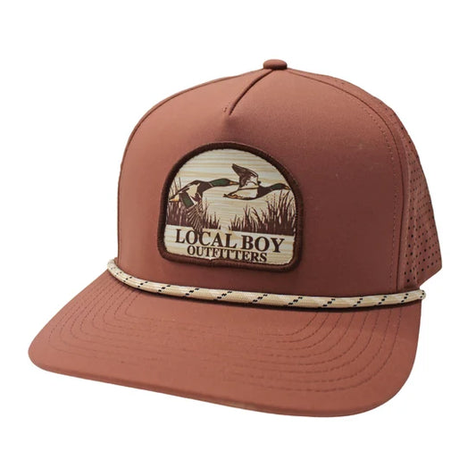 Local Boy | Youth Mallard Marsh Patch Perforated Rope Hat