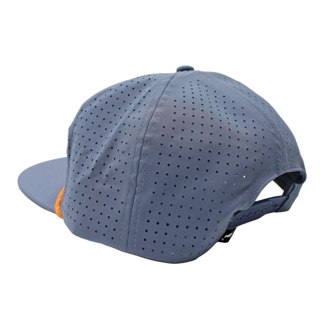 Local Boy | Brush Logo Patch Perforated Low-Profile Rope Hat in Light Slate