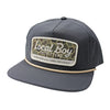 Local Boy | Brush Camo Mark Perforated Low-Profile Rope Hat in Charcoal
