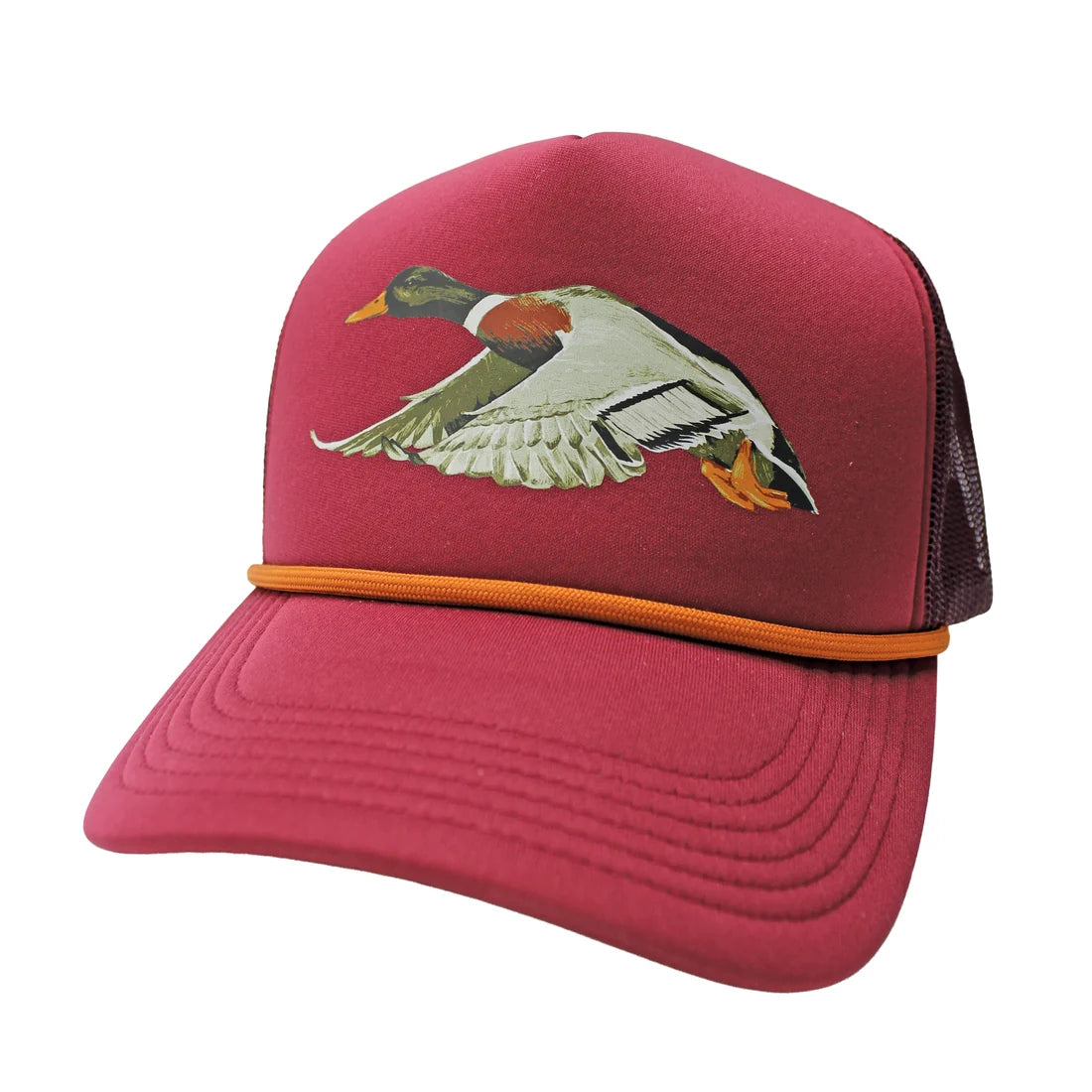 Local Girl | Flying Fowl Foam Trucker Hat in Berry