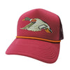 Local Girl | Flying Fowl Foam Trucker Hat in Berry