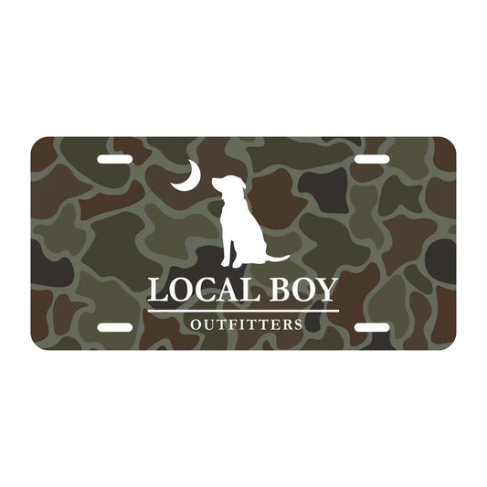 Local Boy | Dog & Moon License Plate in Localflage
