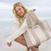 Casemate | Jelly Bow Tote in Latte Gingham