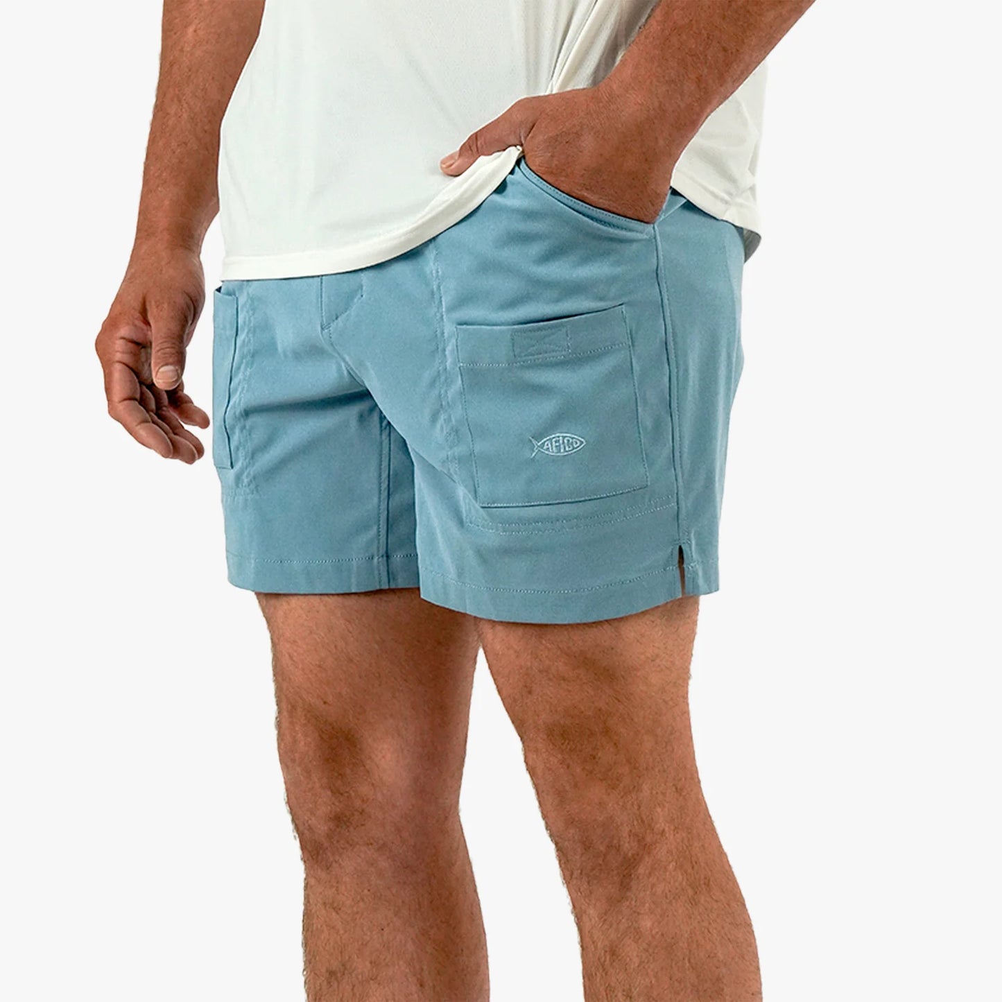AFTCO | Flex 01 Shorts in Blue Shadow