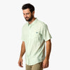 AFTCO | Dorsal Short Sleeve Button Down in Aqua Glass