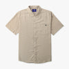 AFTCO | Dorsal Short Sleeve Button Down in Khaki