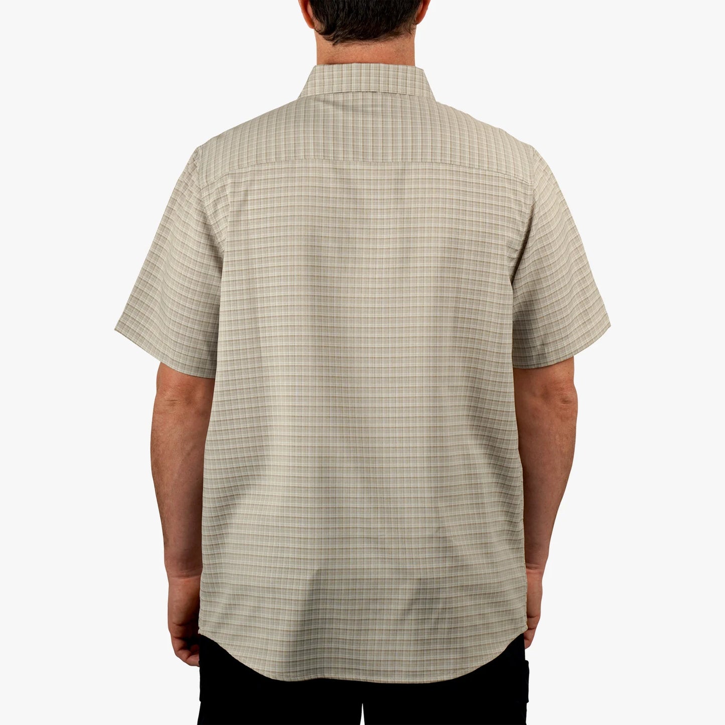 AFTCO | Dorsal Short Sleeve Button Down in Khaki