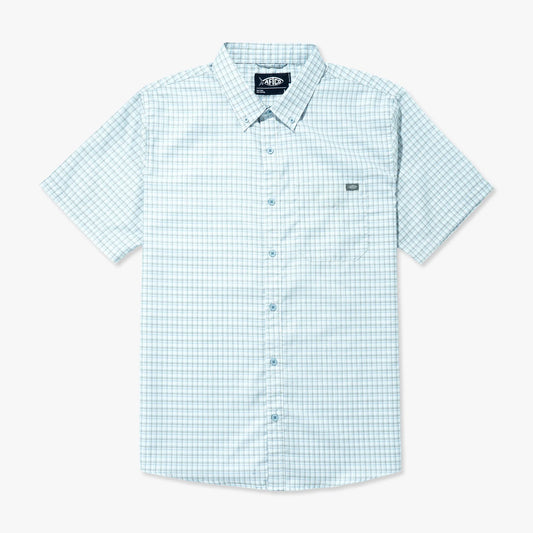 AFTCO | Dorsal Short Sleeve Button Down in White