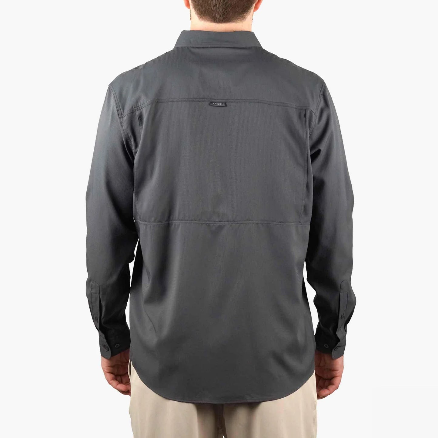 AFTCO | Palomar LS Vented Fishing Shirt in Charcoal