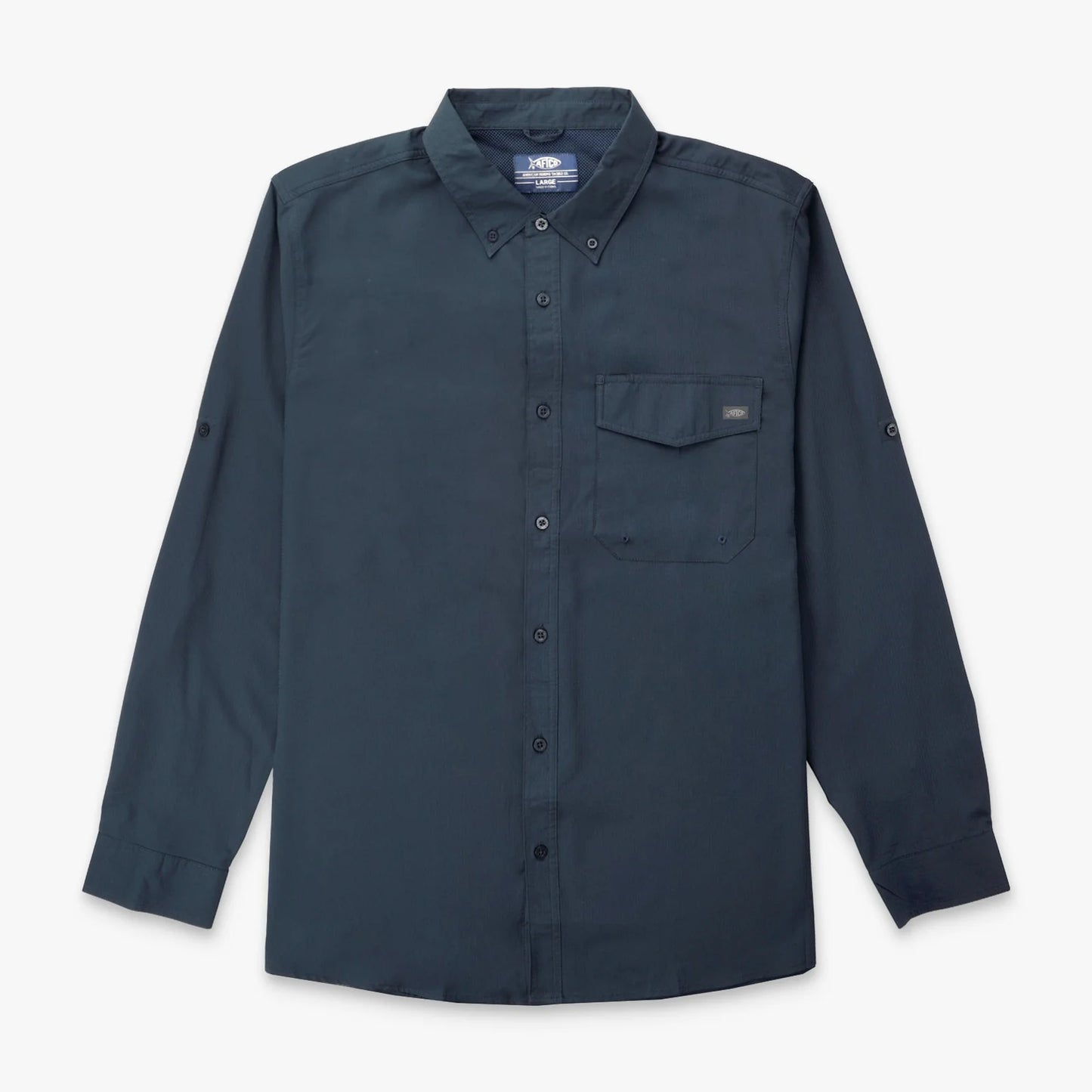 Aftco | Palomar Long Sleeve Vented Fishing Shirt in Navy