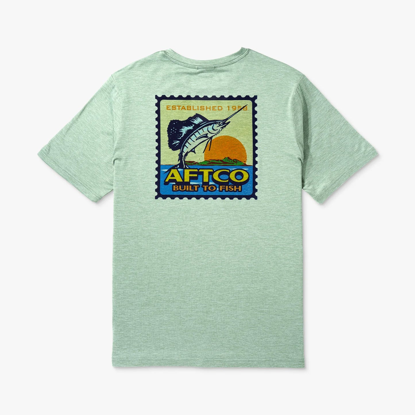 AFTCO | Greetings UVX SS in Bay Leaf Heather