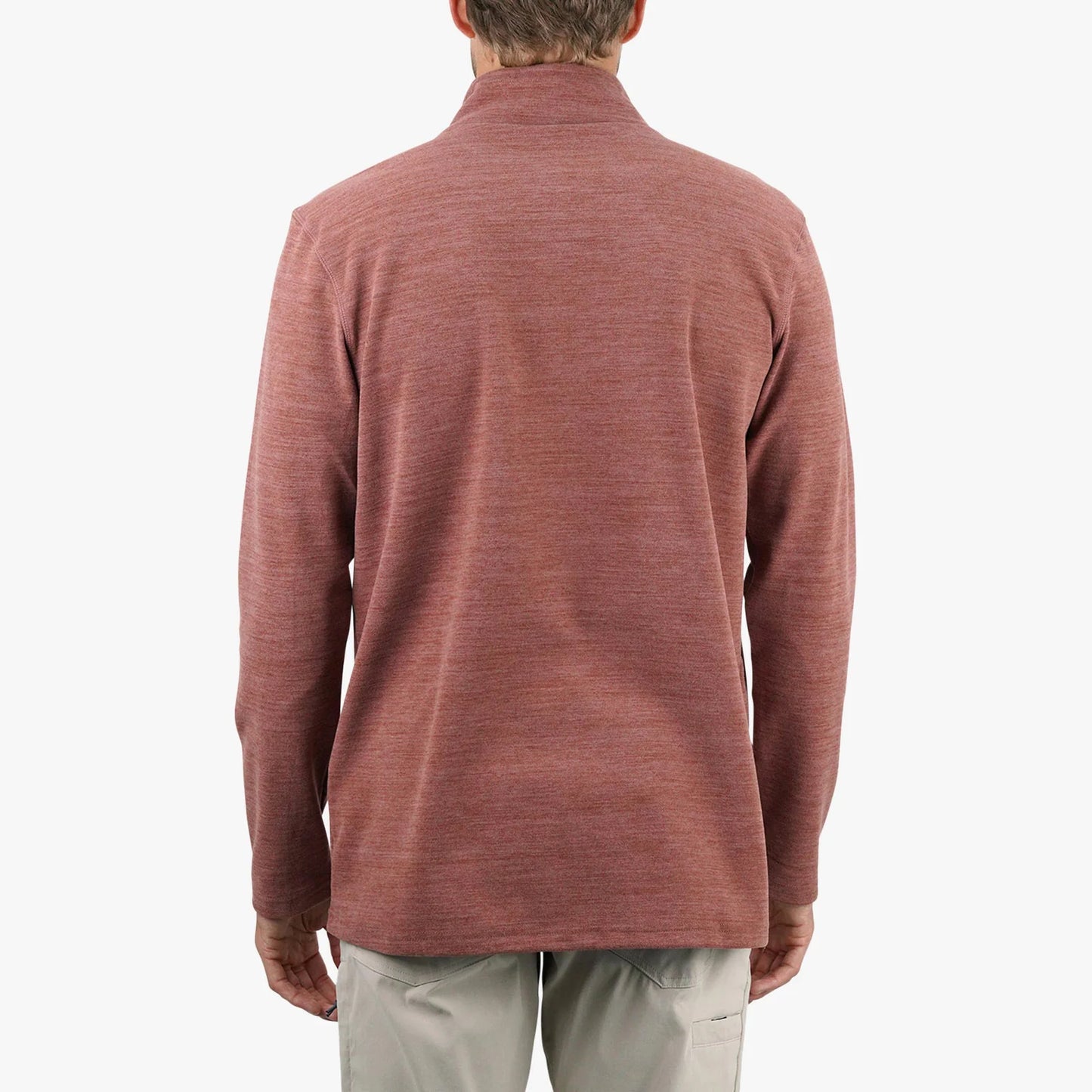 AFTCO | Coastal Layer 1/4 Zip in Redwater Heather