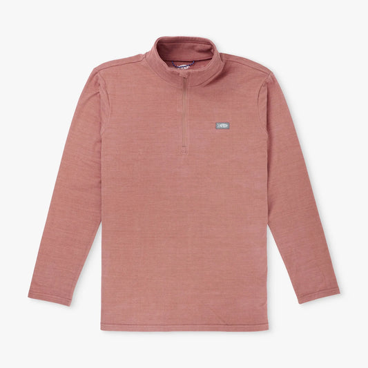 AFTCO | Coastal Layer 1/4 Zip in Redwater Heather
