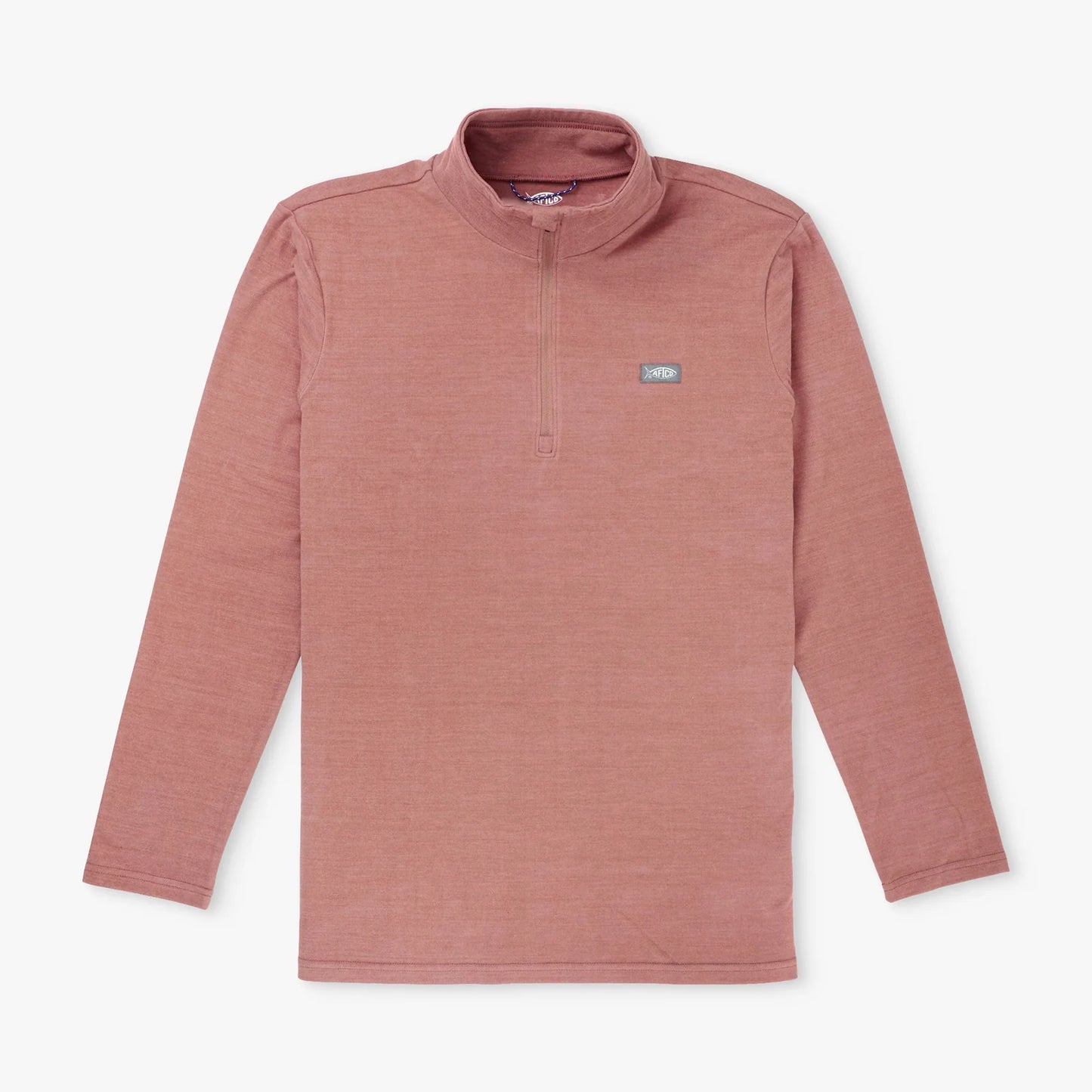 AFTCO | Coastal Layer 1/4 Zip in Redwater Heather