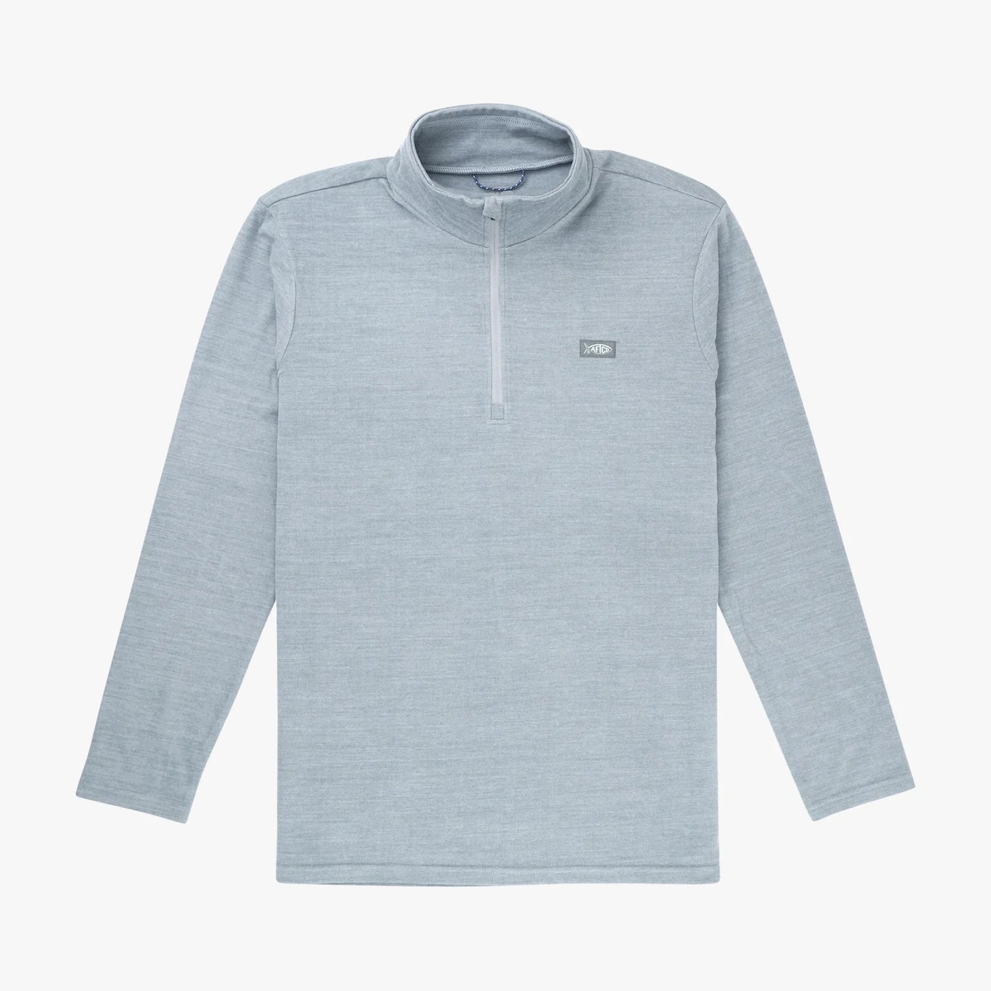 AFTCO | Coastal Layer 1/4 Zip in Steel Heather
