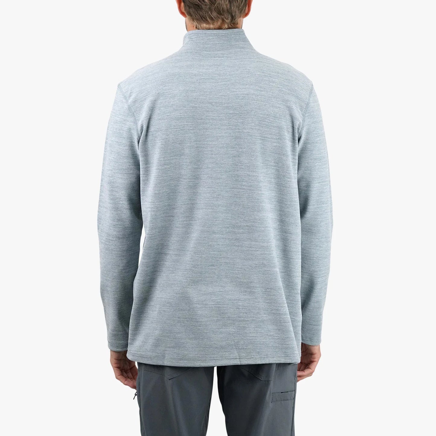 AFTCO | Coastal Layer 1/4 Zip in Steel Heather