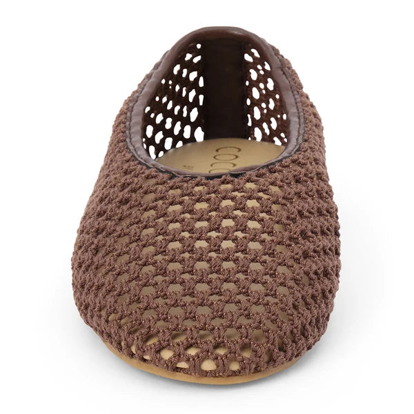 Matisse | Marta Woven Flat in Chocolate
