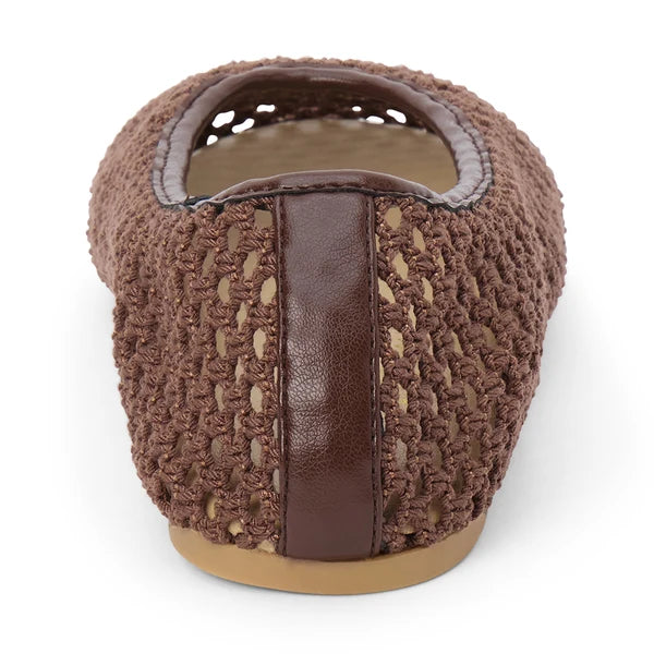 Matisse | Marta Woven Flat in Chocolate