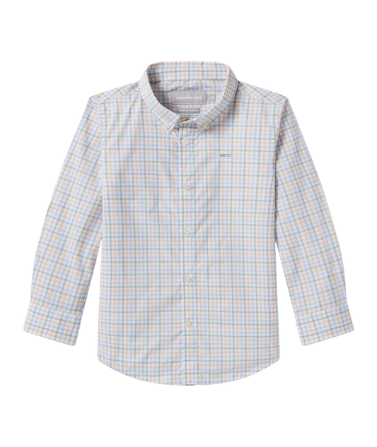 Southern Shirt Company | Youth Boys Samford Check Long Sleeve Button Down in Meadowbrook