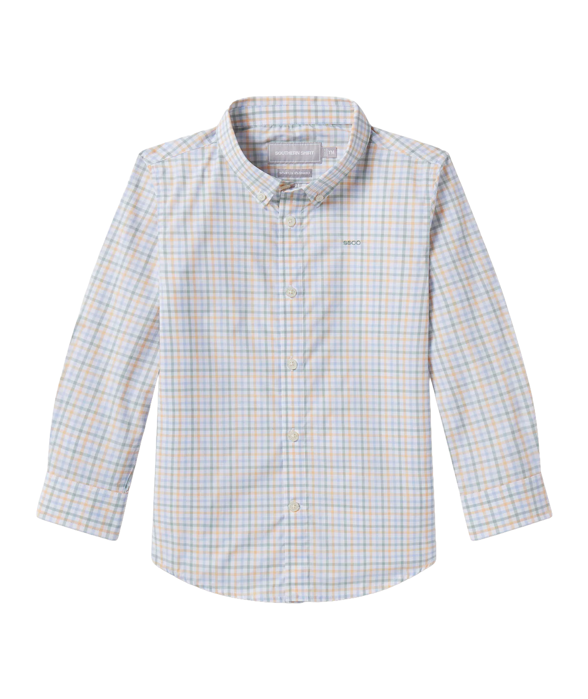 Southern Shirt Company | Youth Boys Samford Check Long Sleeve Button Down in Meadowbrook