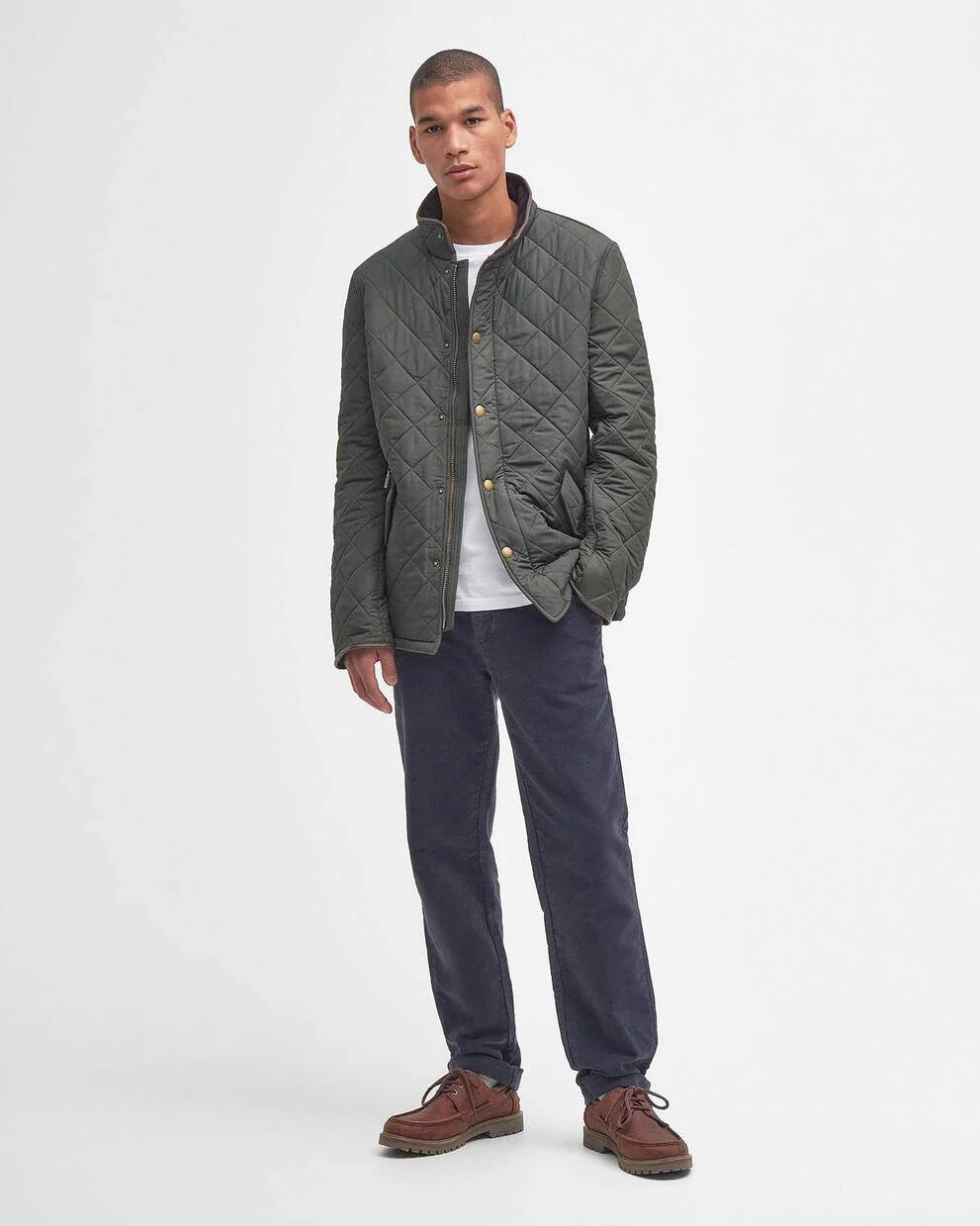 Barbour | Powell Quilted Jacket in Sage