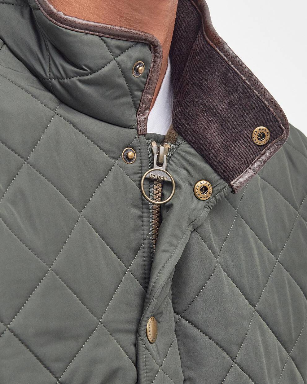 Barbour | Powell Quilted Jacket in Sage