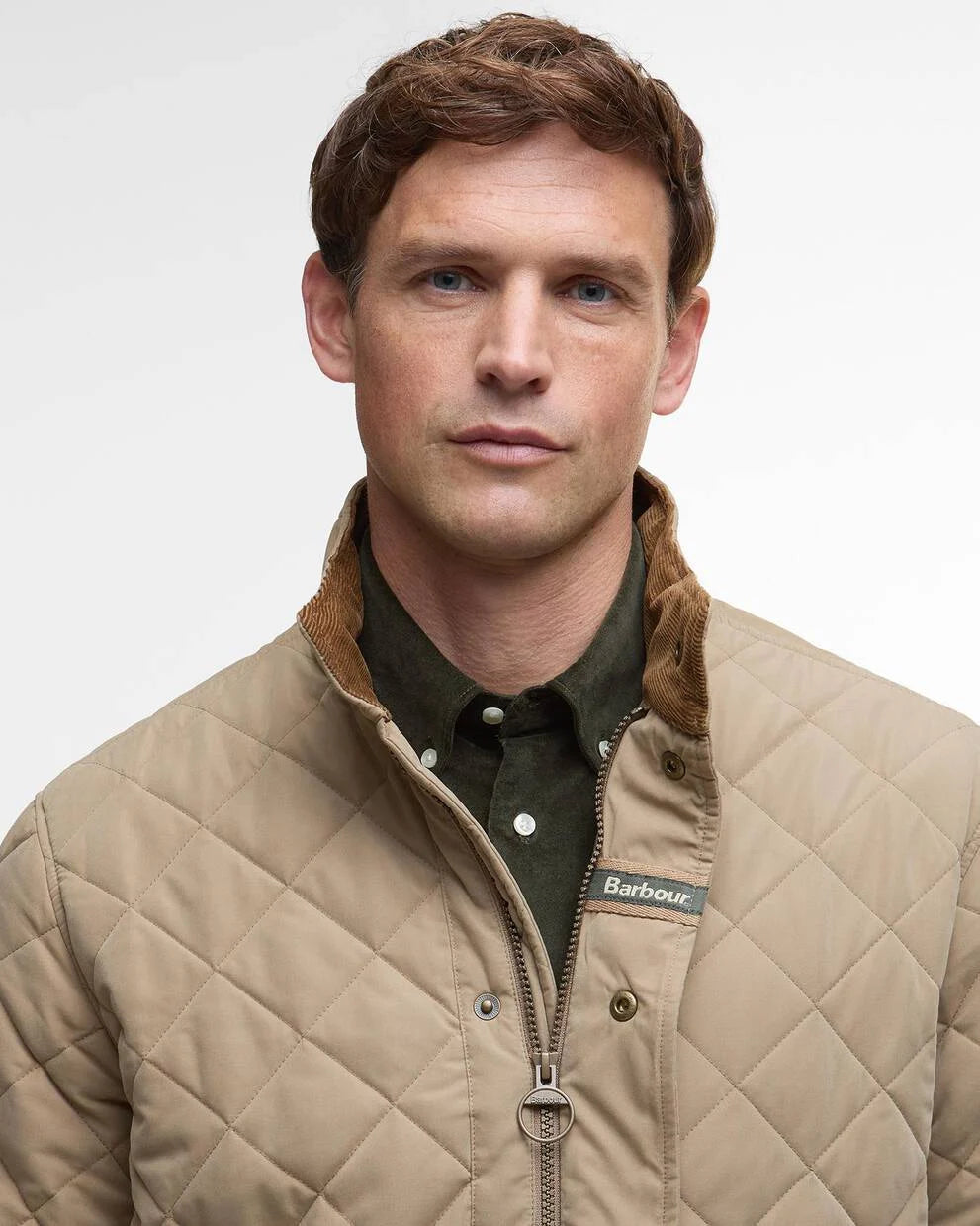 Barbour | Shoveler Quilted Jacket in Military Brown