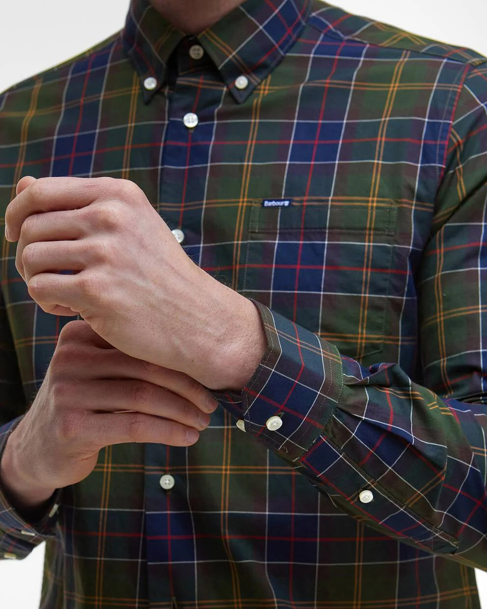 Barbour | Wetheram Tailored Long-Sleeved Shirt in Classic Tartan