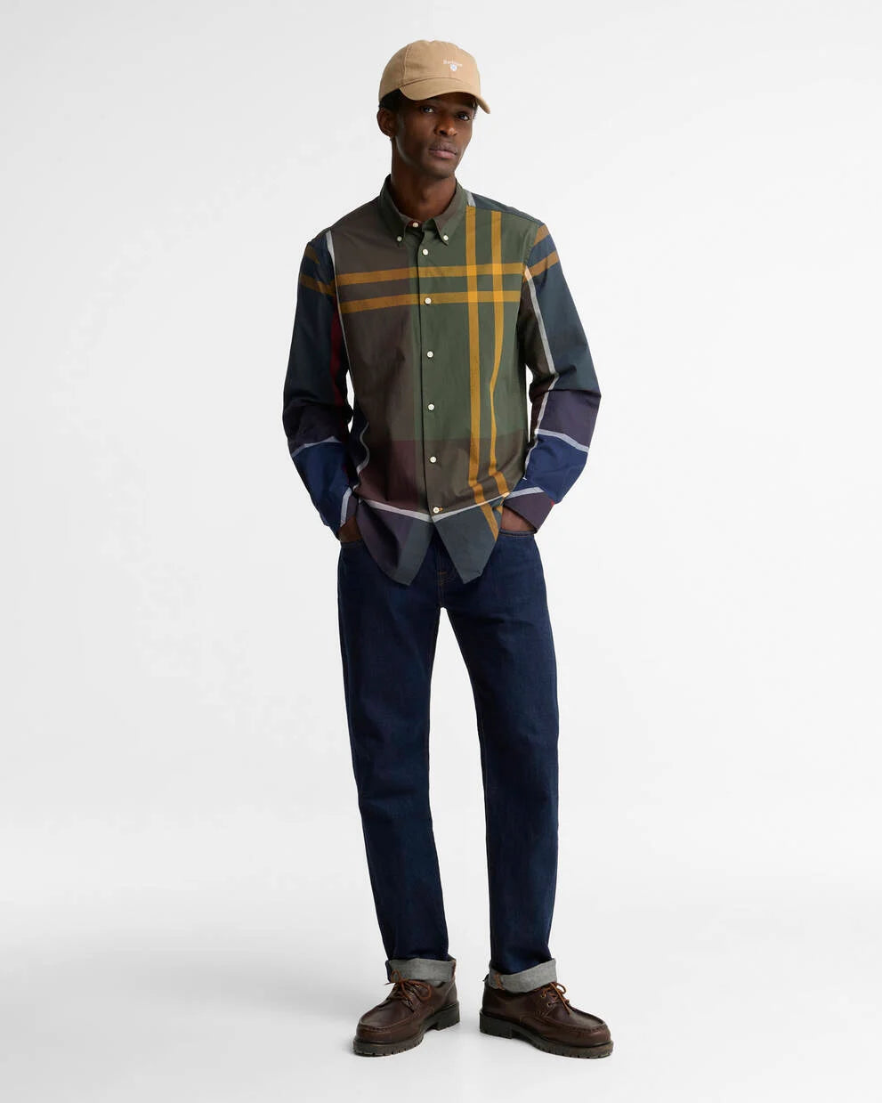 Barbour | Oversized Tartan Dunoon Tailored Long-Sleeved Shirt in Classic Tartan