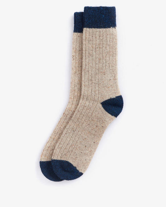 Barbour | Houghton Socks in Stone/Navy