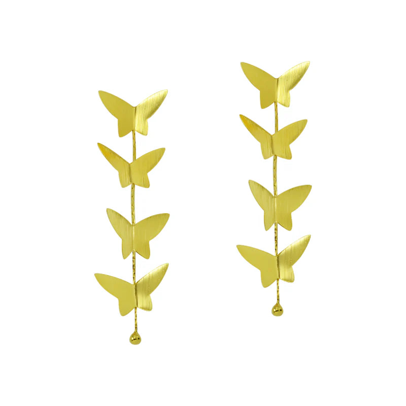 Betty Carré | Papillon Butterfly Dangle Earrings in Gold