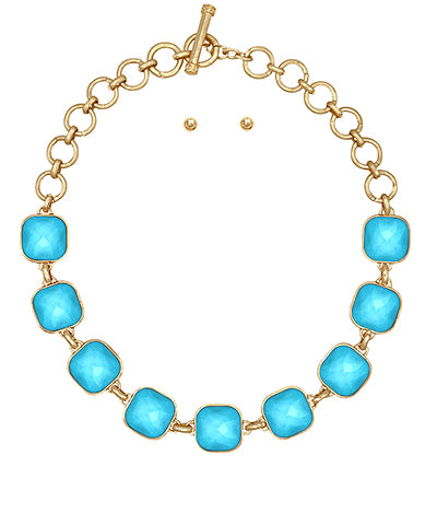 Penelope Stone Linked Necklace